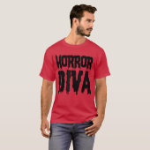 ホラー映画ファン ホラー・ディーバ 友達 Tシャツ (正面フル)