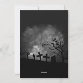 ホラー映画ポスター大人ハローウィンパーティ招待状 シーズンカード (裏面)