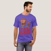 ホラー映画ポップコーン引用 ハロウィン 楽しい Tシャツ (正面フル)