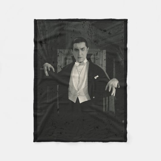 ホラー映画モンスターハロウィーン伯爵ドラキュラヴァンピ フリースブランケット (正面)