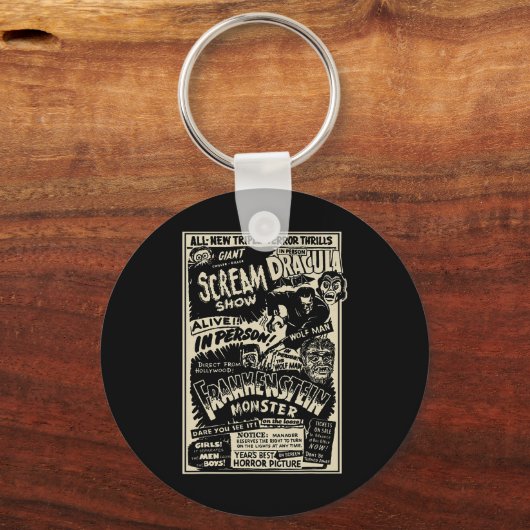 ホラー映画モンスターミイラ狼男フランケ キーホルダー (正面)