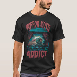 ホラー映画中毒ゾンビハロウィーン Tシャツ