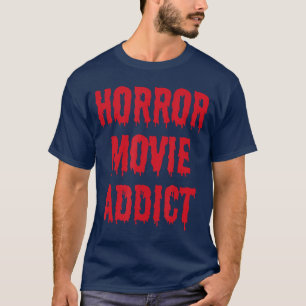 ホラー映画中毒者 レトロ Tシャツ