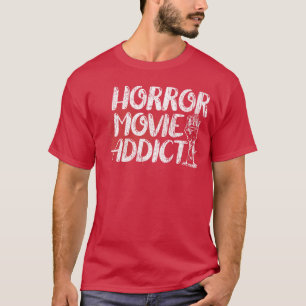 ホラー映画中毒 ホラー映画ファン ハロウィン Blo Tシャツ