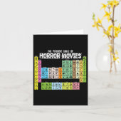 ホラー映画化学科学の周期表 カード (黄色い花)