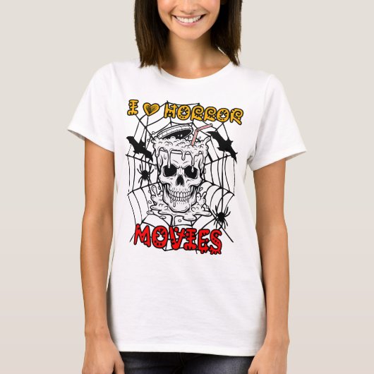 ホラー映画大好き Tシャツ (正面)