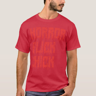 ホラー映画女子 時計 スケアリー・ムービー ブラッディ デザイン Tシャツ