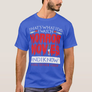 ホラー映画好きのためのヴィンテージな怖いホラー映画 Tシャツ