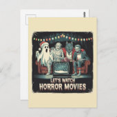ホラー映画幽霊ミイラ人狼ゾンビ ポストカード (正面/裏面)
