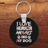 ホラー映画怖い映画愛好家ハロウィンファンThr キーホルダー (正面)