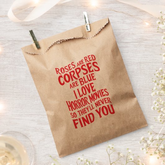 ホラー映画愛好家ハロウィーン怖い映画 フェイバーバッグ (クリップ留めされた状態)