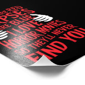 ホラー映画愛好家ハロウィーン怖い映画 フォトプリント            (角)