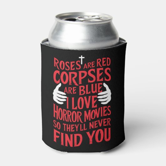 ホラー映画愛好家ハロウィーン怖い映画 缶クーラー (缶正面)