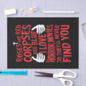 ホラー映画愛好家ハロウィーン怖い映画 薄葉紙 (クラフト)