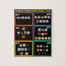 ホラー映画絵文字パズルゲーム