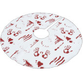 ホラー映画(ばちゃばちゃ)跳ねる血版画 ブラッシュドポリエステルツリースカート (アングル)