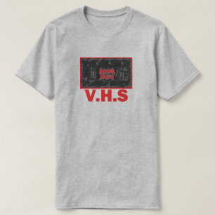 ホラー映画 – V.H.S赤 Tシャツ