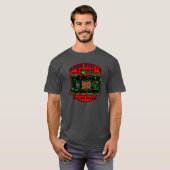ホラー映画 -V.H.S ホラー映画タイトルA-D ネオン・グリーン Tシャツ (正面フル)
