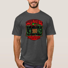 ホラー映画 -V.H.S ホラー映画タイトルA-D ネオン・グリーン Tシャツ