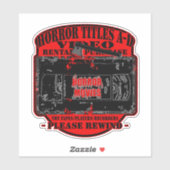 ホラー映画V.H.SホラータイトルA-D R シール (シート)