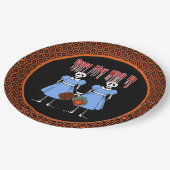 ホラー来遊映画ツインズとピクルボール ペーパープレート (アングル)