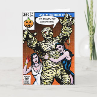 ホラー漫画スタイル誕生日 カード