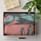 ホラー漫画ゾンビ墓地デクページ 薄葉紙 (ギフト)