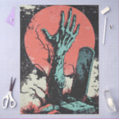 ホラー漫画ゾンビ墓地デクページ 薄葉紙 (クラフト)