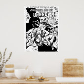 ホラー漫画ブックカバーレトロヴィンテージボリューム014 ポスター (キッチン)