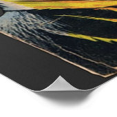 ホラー漫画ライン黒猫マイ ポスター (角)