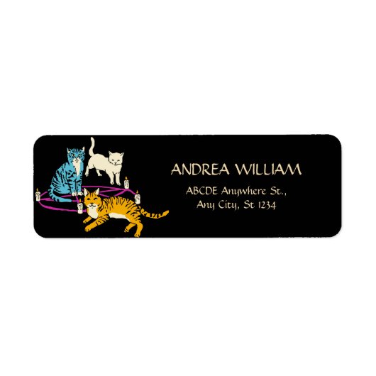 ホラー猫カルトハロウィーン ラベル (正面)