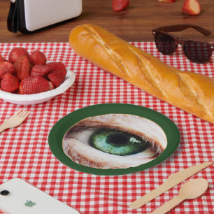 ホラー眼球&ハロウィングリーンアイ/スプーキーゾンビ ペーパープレート