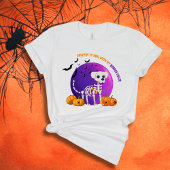 ホラー縁どコリーフルムーンハロウィーンTシャツ Tシャツ
