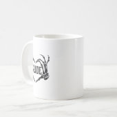 ホラー花嫁スケルトン コーヒーマグカップ (正面左)