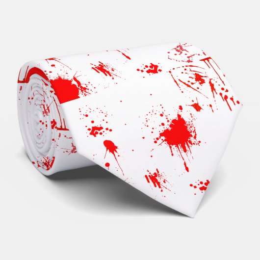 ホラー血の飛び散ったネックタイ ネクタイ (ロール)