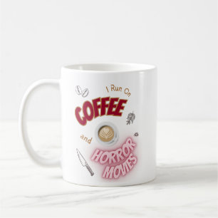 ホラー走ファン向けのコーヒーとホラー映画のマグカップ コーヒーマグカップ