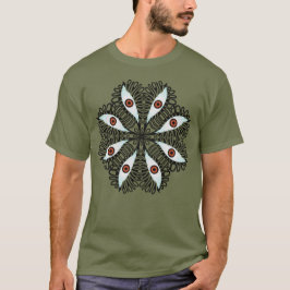 ホラー邪悪な目風変わりトリップ(幻覚体験)のような Tシャツ