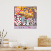 ホラー靴下ムービーおもしろいプレミアム光沢ポスター ポスター (キッチン)