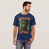 ホラー モンスター レトロ映画 心配するな ヴィーガンです Tシャツ (正面フル)