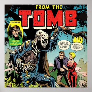 ホラーfrom the tombハロウィーン漫画書 ポスター