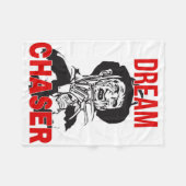 ホラーMoviのファンのためのハロウィンホラー映画ギア フリースブランケット (正面(横))