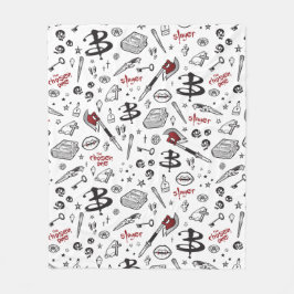 ホラーTVヴァンパイアスレイヤーテーマ フリースブランケット