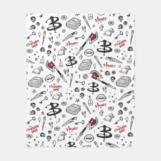 ホラーTVヴァンパイアスレイヤーテーマ フリースブランケット (正面)