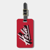 ホラ文字デザイン ラゲッジタグ (正面縦)