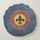 ホラ来!フルーアデリスの円のロゴ ラウンドクッション (裏面)