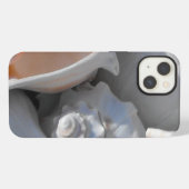 ホラ貝のクローズアップ iPhoneケース (裏面横)