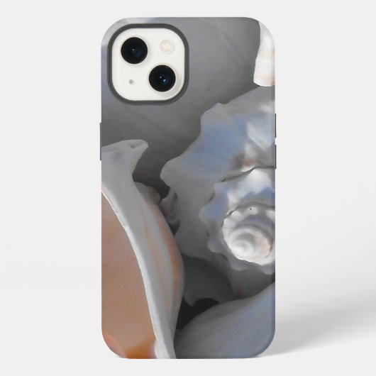 ホラ貝のクローズアップ iPhoneケース (裏面)