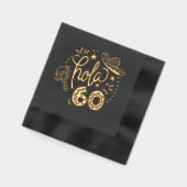 ホラ60こんにちは60六十誕生日 箔ナプキン (左)