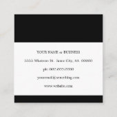 ホラ・スノムブレ・スクエア スクエア名刺 (裏面)