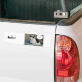 ホラ/屋根を上げろ！初めまして バンパーステッカー (トラック上)